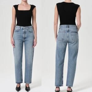 AGOLDE 90's Pinch Waist High Rise Straight Vintage Buttons Fly Women's Size 26